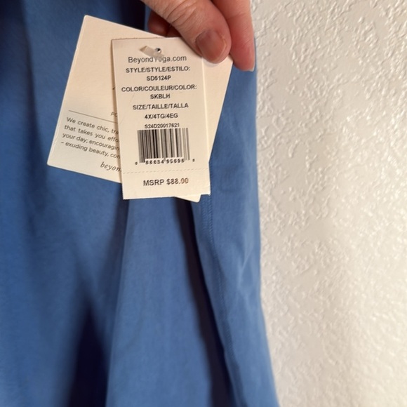 Beyond Yoga Light Blue Soft Brushed Activewear Skort Size 4X NWT - Picture 3 of 11